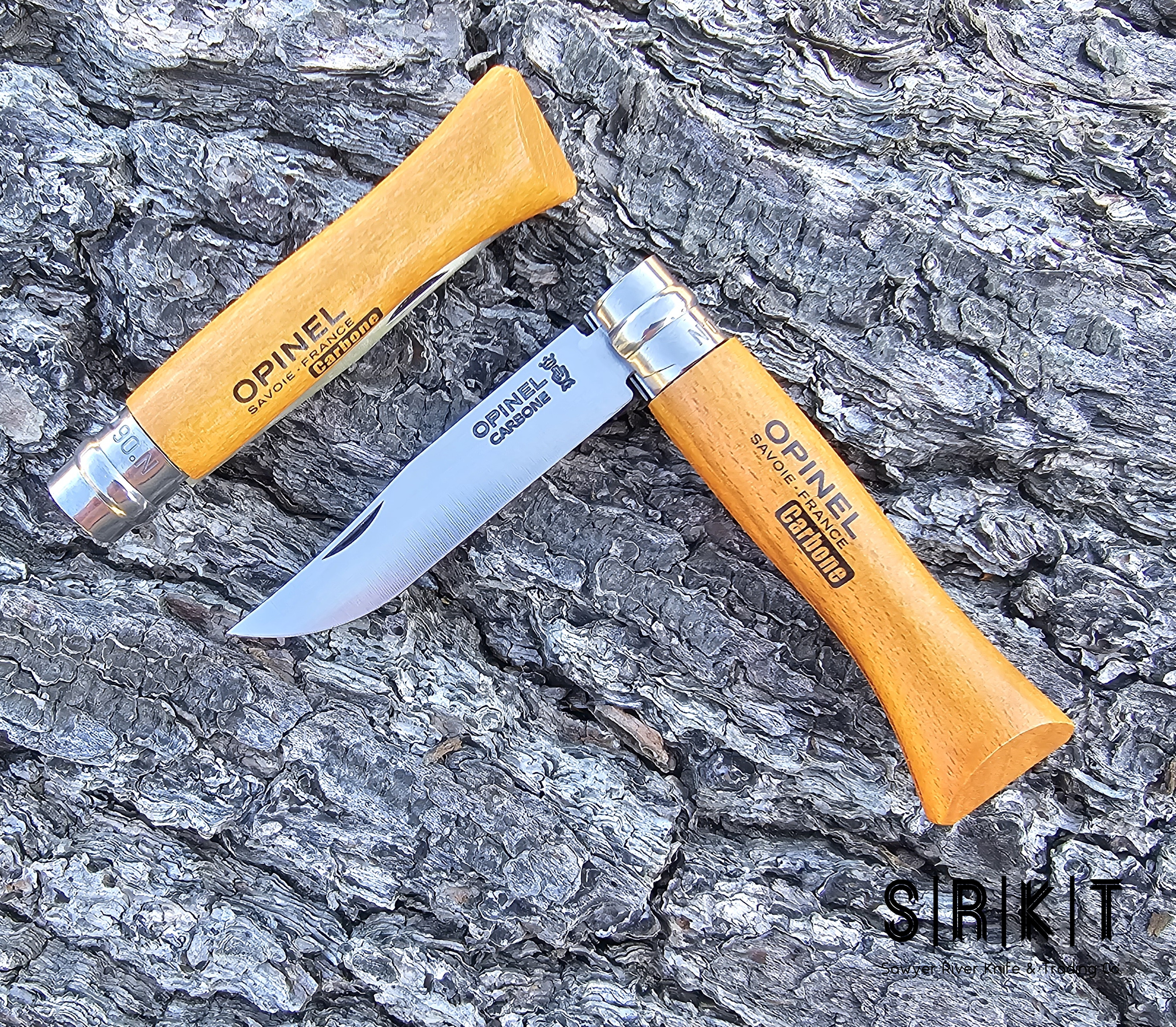 Opinel No. 06 Folder Classic Carbone @ SRKT Satin Mirror Polished