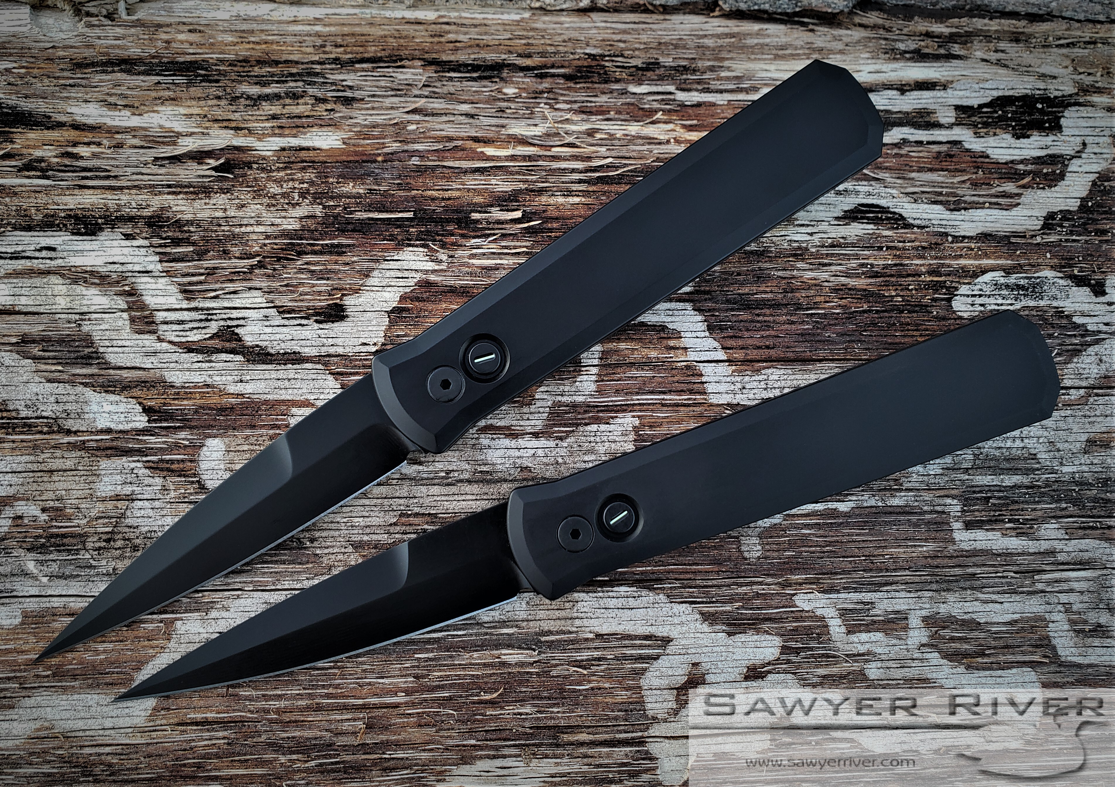 Pro-Tech Godfather Auto 921-OPERATOR Sterile Black 154CM Spear