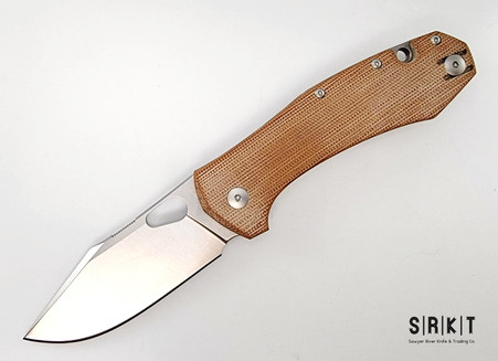 スマイルグリッター Catalyst - Saylorville Richlite - Natural Canvas Micarta Liners