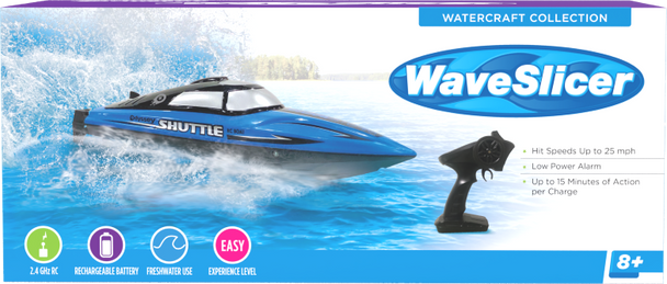 Odyssey Toys - Remote Control Wave Slicer Boat - Blue