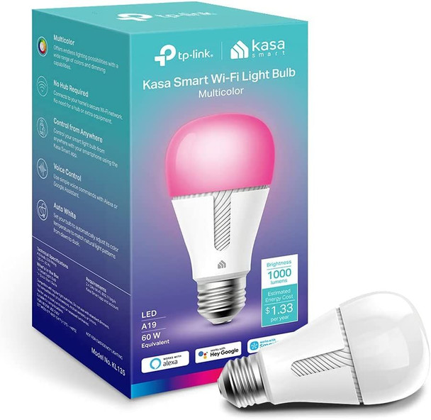 TP-LINK - Kasa Smart Color Wi-Fi Light Bulb