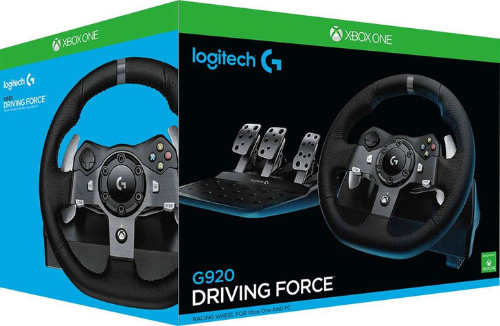 Logitech - G920 Driving Force Racing Wheel and pedals for Xbox Series X|S, Xbox One, PC - Black LOG:RWG920 Logitech