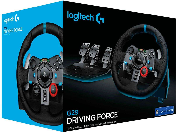 Logitech - G29 Driving Force Racing Wheel and Floor Pedals for PS5, PS4, PC, Mac - Black LOG:RWG29 Logitech