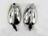 UNIVERSAL CHROME MOTORCYCLE SCOOTER MOPED ATV ECT MIRROR SET - 10MM X 1.25