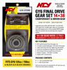 NCY GEAR SET (14*38) DROP IN PRE PRESSED GEAR SET FOR 150cc - 232cc GY6 MOTORS