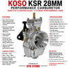 KOSO KSR 28mm CARBURETOR FEATURES A SEMI-FLAT D-SHAPED SLIDE FOR GY6 SCOOTERS