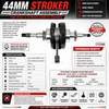 SSP-G 44mm STROKER CRANKSHAFT ASSEMBLY FOR 50cc 4-STROKE QMB139 ENGINES