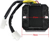 7 WIRE / PIN (2 PLUG) RECTIFIER REGULATOR FOR 150cc GY6 ENGINES WITH 11 POLE STATOR