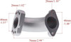 26mm Intake Manifold Carb Intake Pipe w/ Gaskets Fits 50cc-140cc Pit Bike ATV