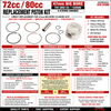 80cc QMB139 PISTON & RING SET (47mm BORE)