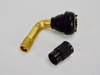 PVR70 90 DEGREE ANGLED VALVE STEM, BRASS SNAP-IN TUBELESS TIRE STEM
