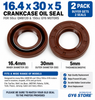 16.4*30*5 OIL SEALS FOR 50cc QMB139 & 150cc GY6 MOTORS *2 PACK*