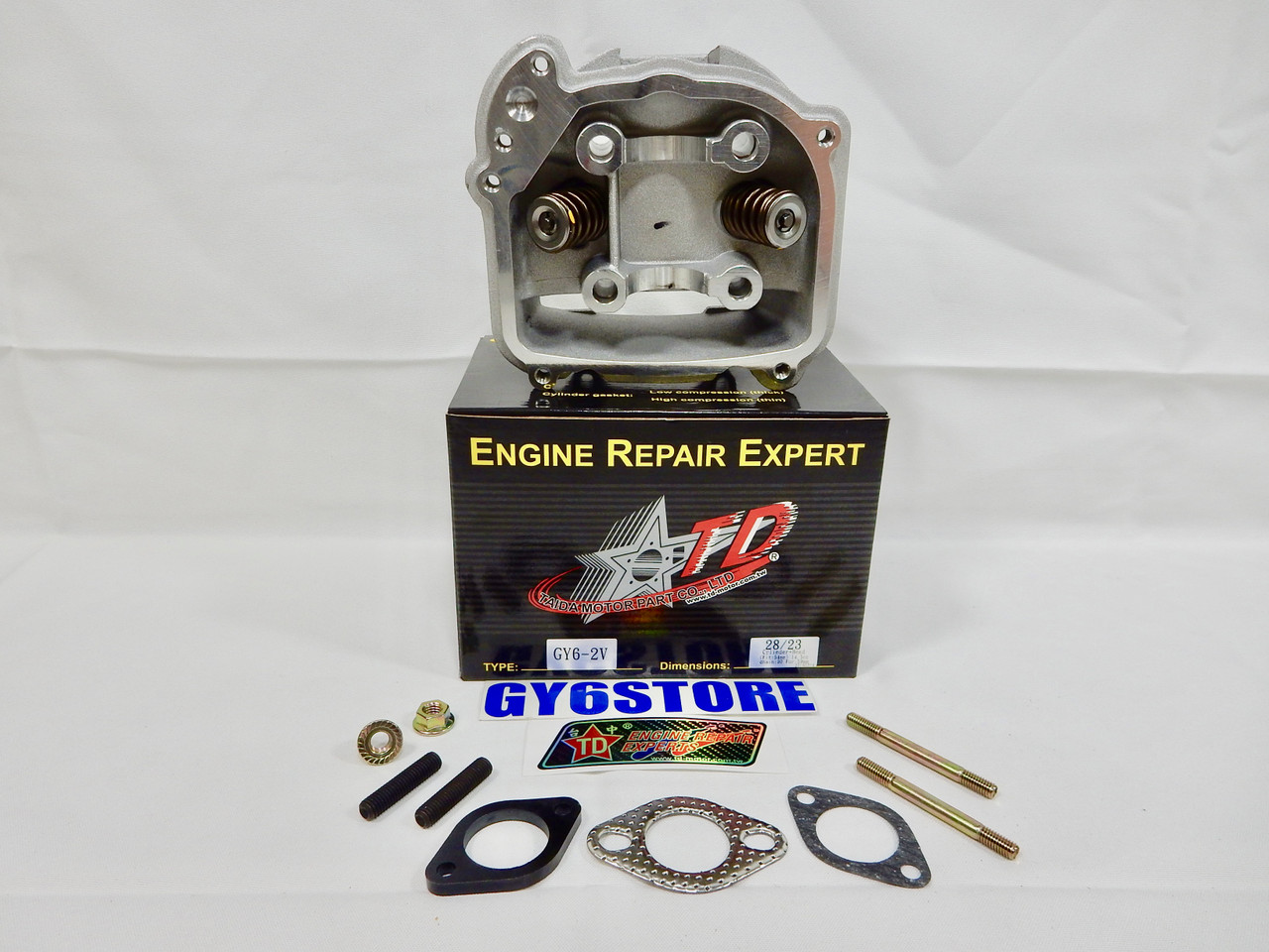 TAIDA RACING CYLINDER HEAD GY6 (58.5mm / 61mm / 63mm) BORE *54mm