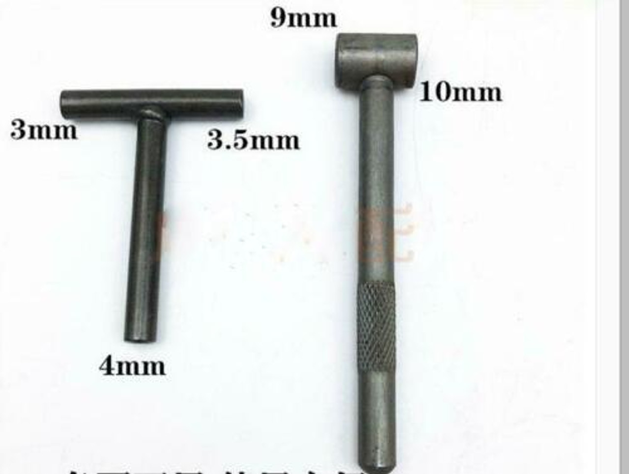 VALVE / TAPPET ADJUSTING TOOL SET 9mm HEX HEAD & 3mm SQUARE HEAD WRENCH