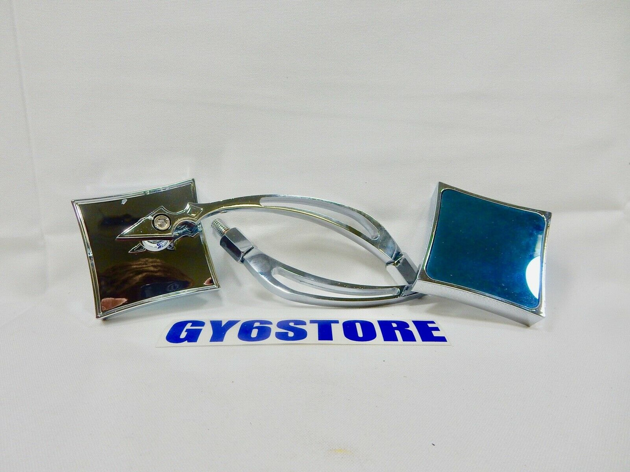 CHROME MIRROR SET QMB139 50cc & GY6 150cc SCOOTERS 