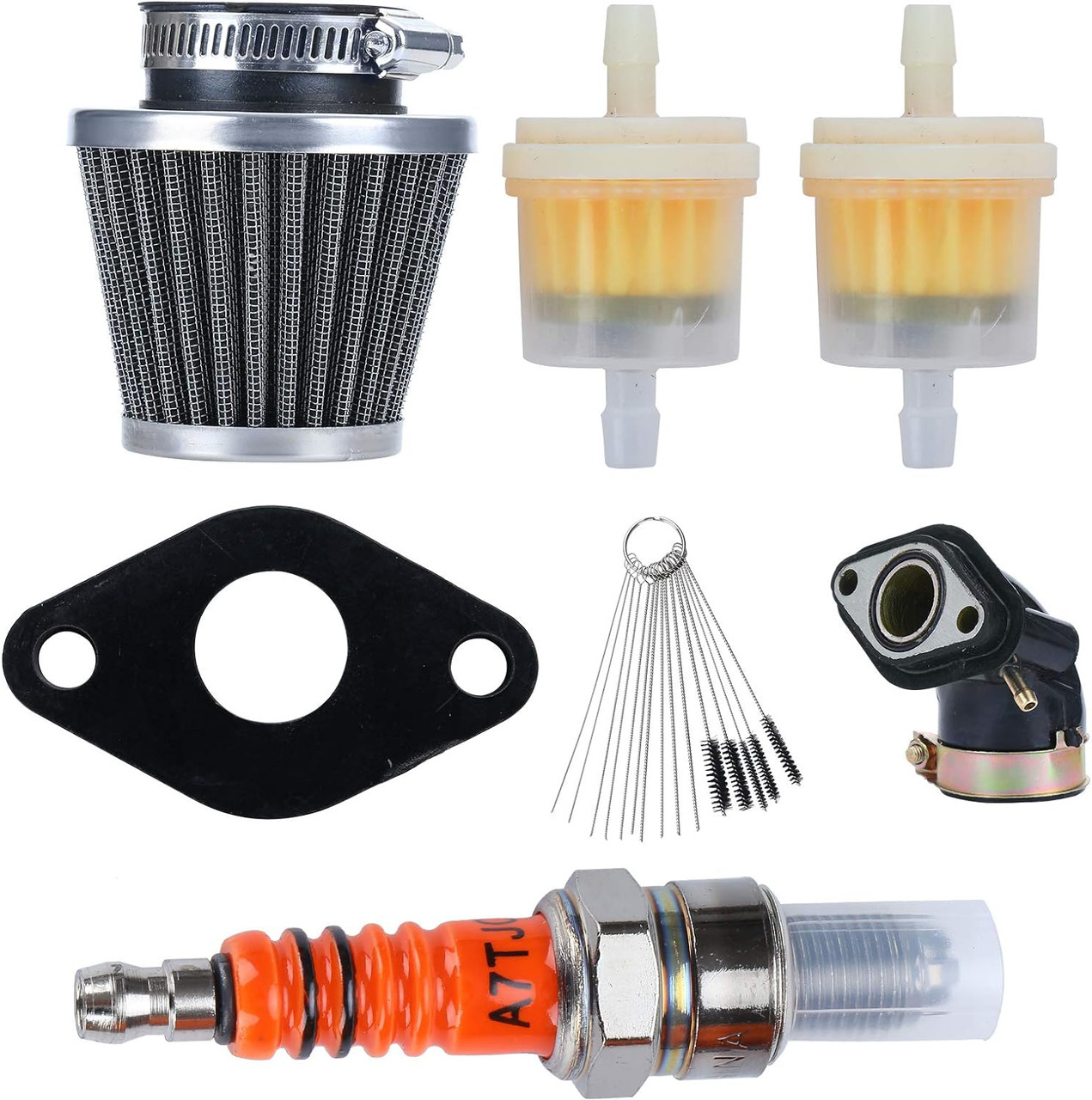 18mm CARBURETOR KIT FOR 50cc QMB139 SCOOTERS (MANIFOLD PLUG FILTER CLEANER)