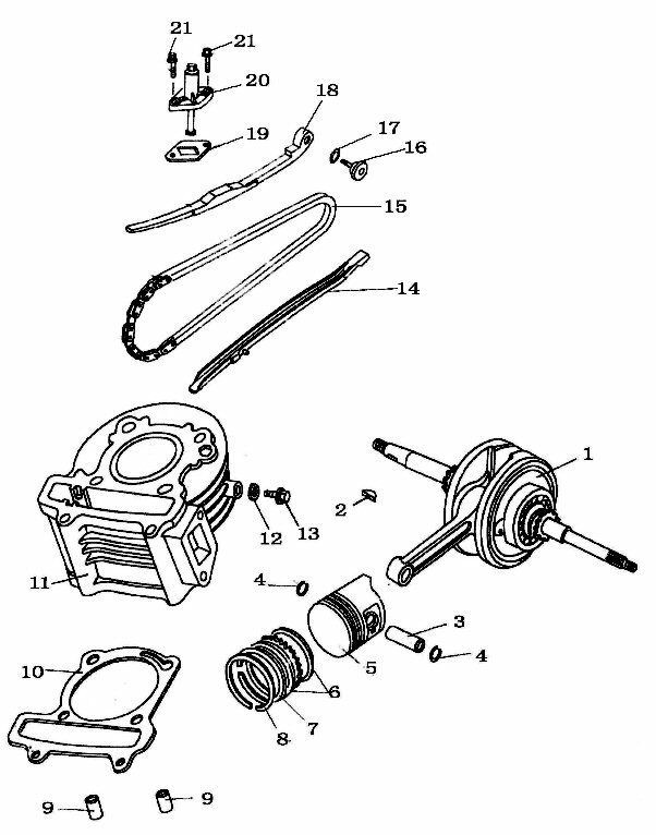 89277 Motorcycle Tensioner Timing Chain Tensioner For 150cc GY6