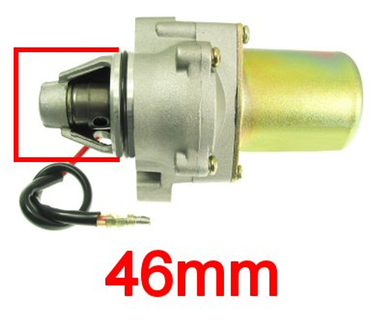 STARTER MOTOR FOR 50cc 2-STROKE 1DE41QMB ENGINES