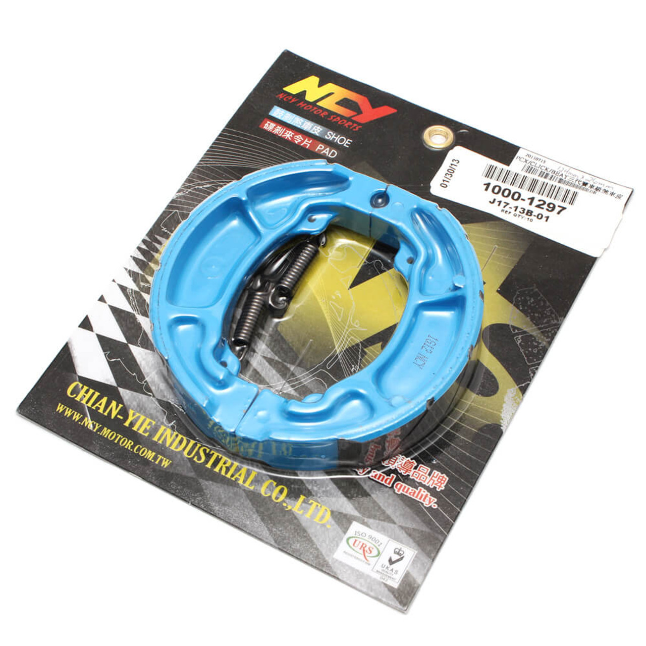 NCY BRAKE SHOES (BLUE); HONDA PCX SCOOTER