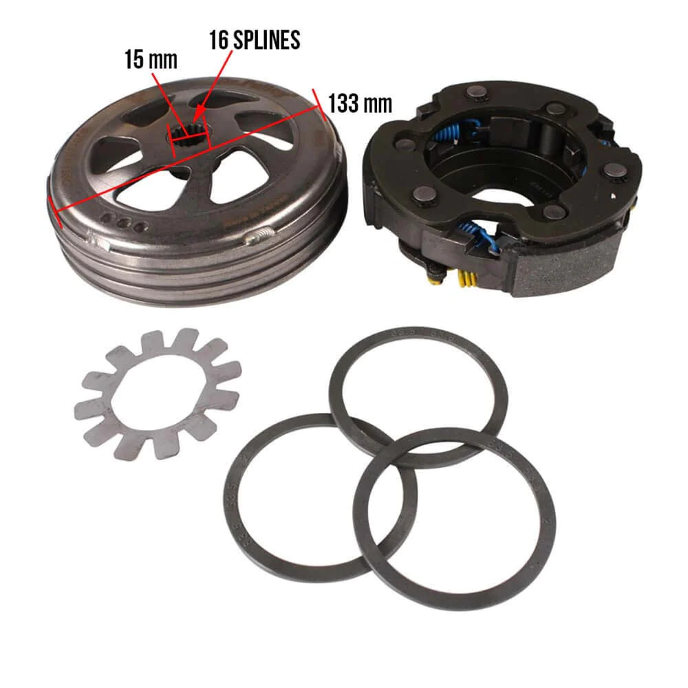 DR. PULLEY PERFORMANCE CLUTCH; YAMAHA ZUMA 125,VINO 125 - GY6RACING