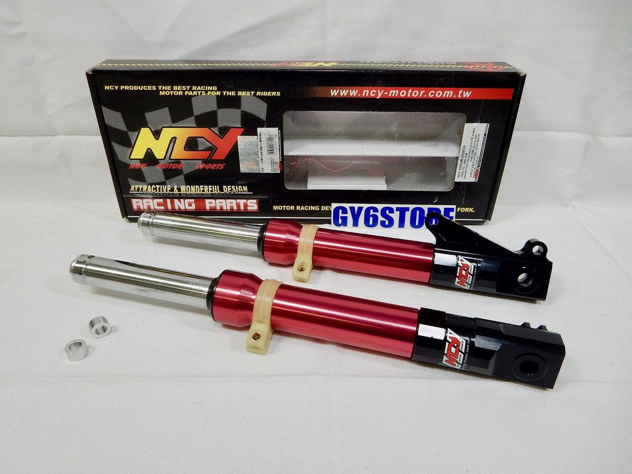 NCY FRONT FORKS SHOCKS (RED, DISC) HONDA RUCKUS, DIO - GY6RACING