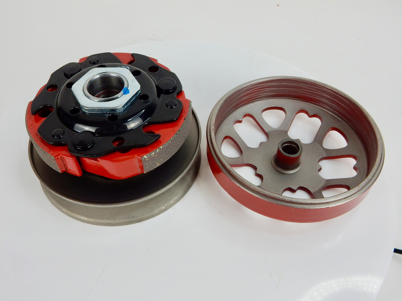 RDLN RACING CLUTCH WITH ADJUSTABLE DRIVE PULLEY 50cc - 100cc QMB139 ENGINES