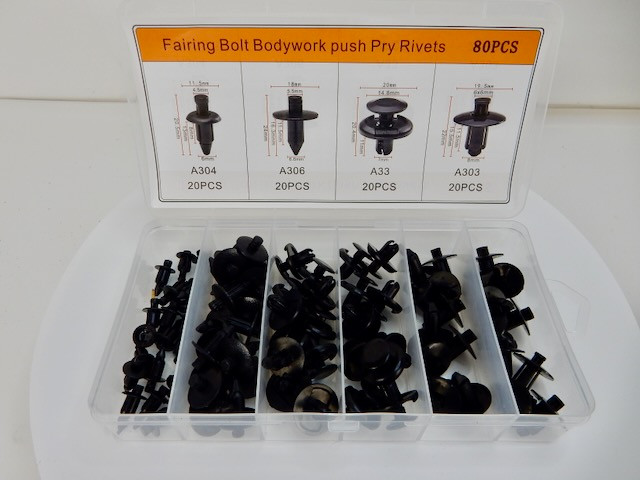 *80 PCS* M6 M7 M8 ATV UTV KART MOTORCYCLE FAIRING BODYWORK BOLT KIT GY6 STORE