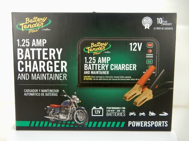 BATTERY TENDER PLUS 12V 1.25 AMP BATTERY CHARGER & MAINTAINER ATV UTV KART BIKE