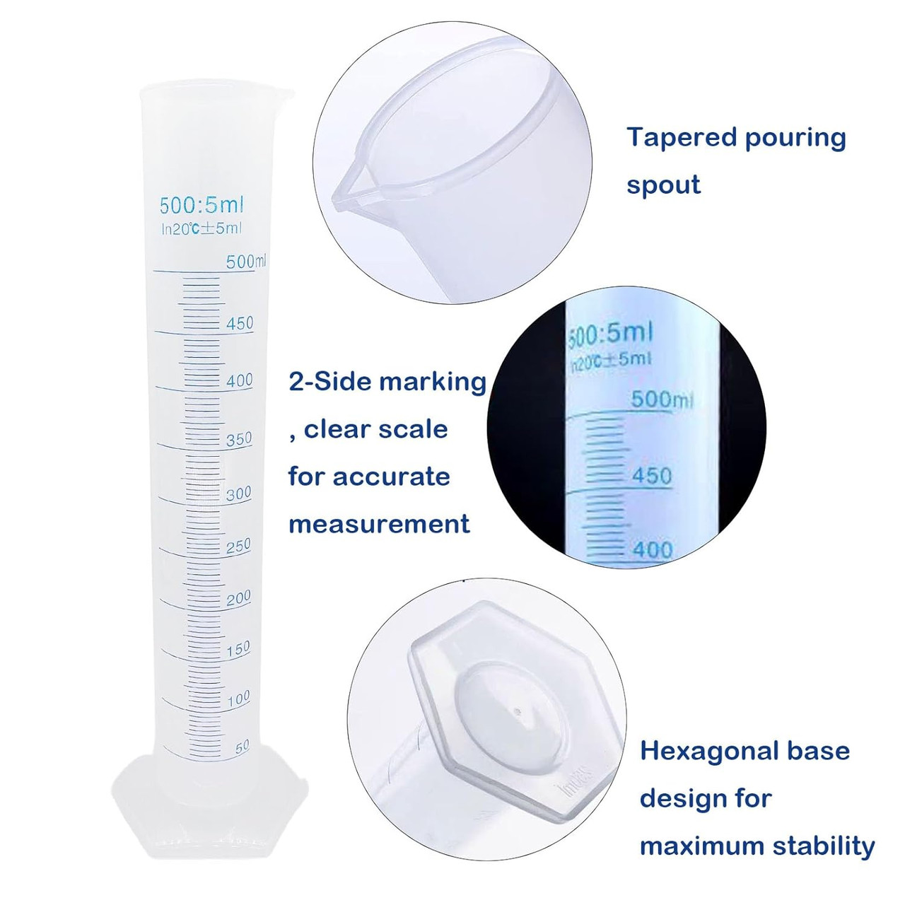 500mL MOTORCYCLE FORK OIL MEASURING CUP JUG PLASTIC STRONG BASE EASY CLEAN