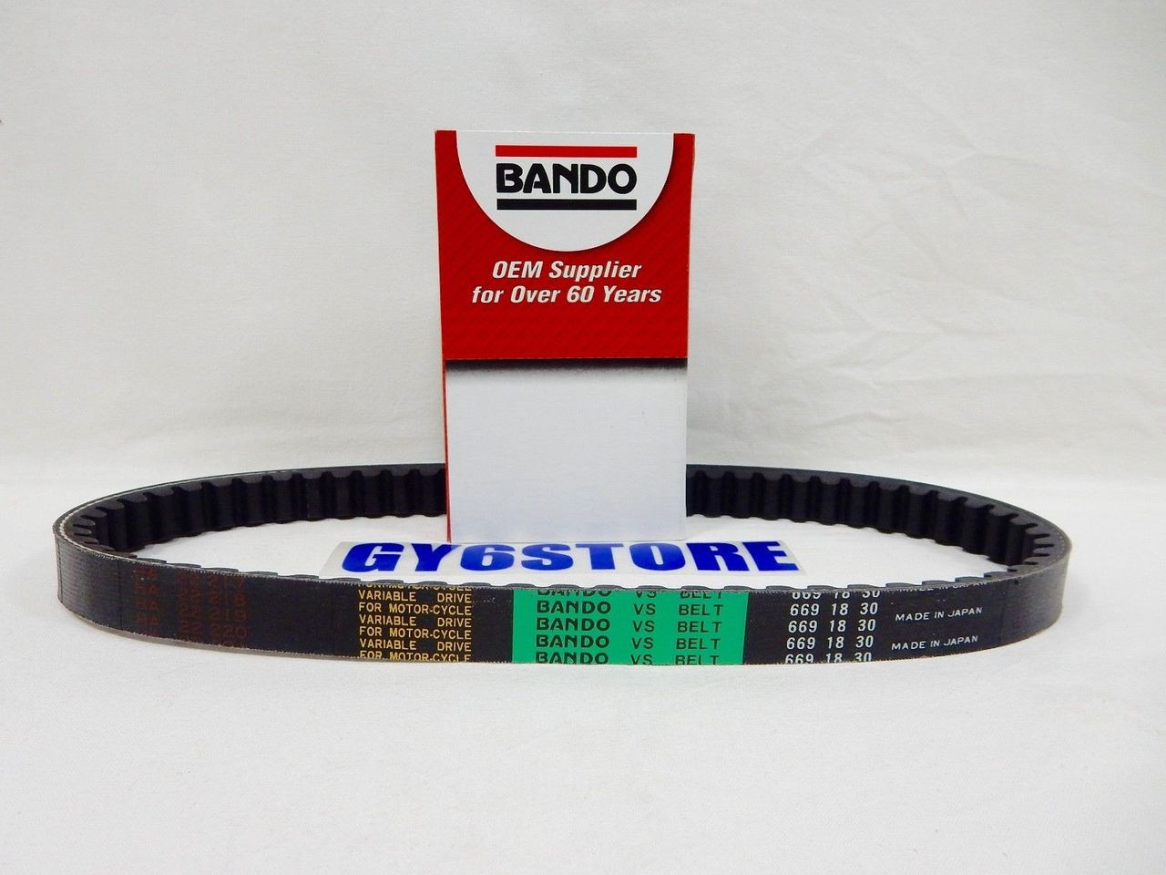 BANDO CVT DRIVE BELT 669-18-30 *FOR 50cc QMB139 SHORT CASE MOTOR 10' WHEEL*