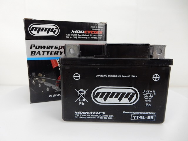 MMG YTX4L-BS 4L-BS 12V BATTERY FOR HONDA, HYOSUNG, SYM, YAMAHA