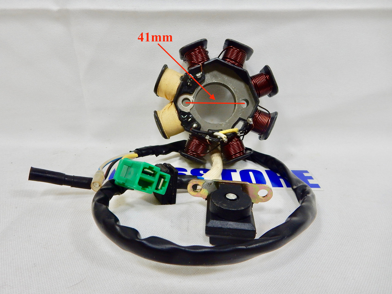 50cc - 100cc QMB139 AC 8 COIL MAGNETO STATOR FOR SCOOTERS (4 WIRE) *TYPE 1* 
