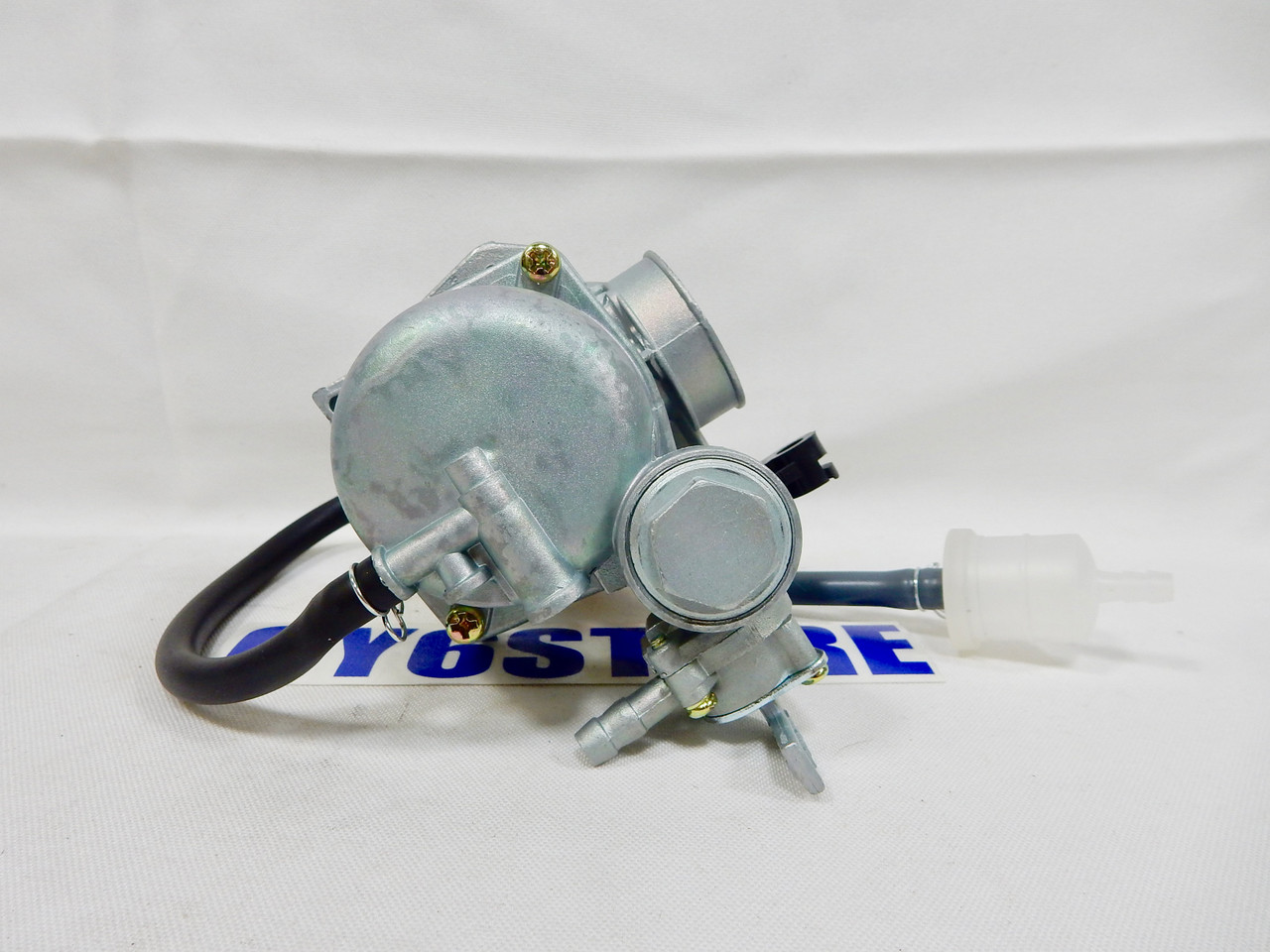 PZ19 CARBURETOR *CABLE CHOKE WITH PETCOCK FUEL GAS VALVE* FOR ATV QUAD DIRT BIKE