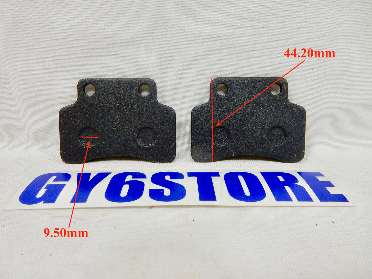 DISC BRAKE PAD SET FOR 50cc QMB139 AND 150cc GY6 SCOOTERS ATV BIKE (TYPE 10)