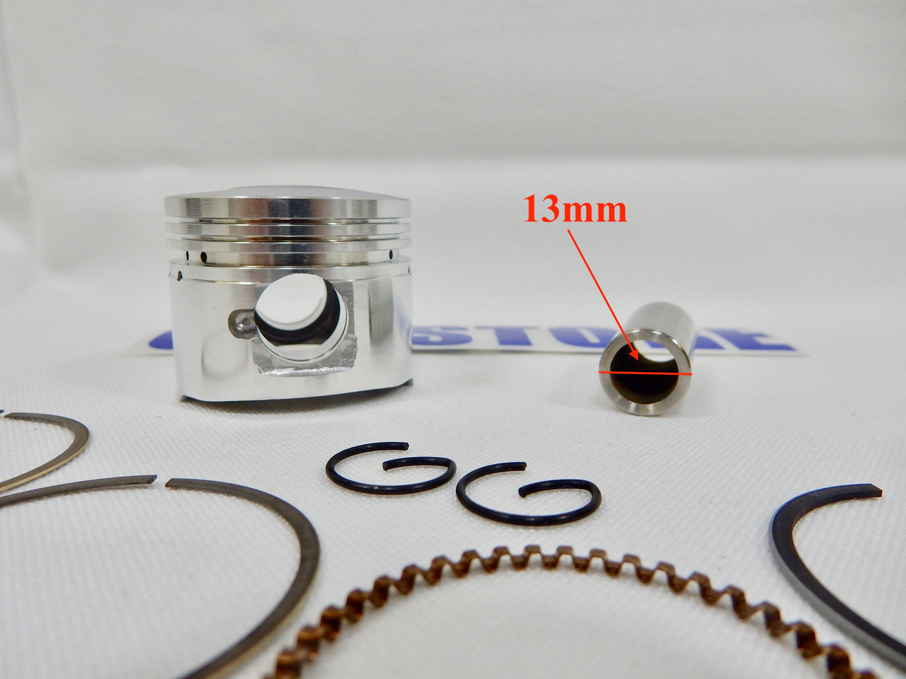 50cc QMB139 PISTON & RING SET (39mm BORE)