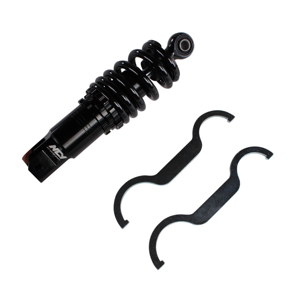 NCY LOW DOWN SHOCK (BLACK, ADJUSTABLE) FOR GENUINE, RUCKUS, GY6