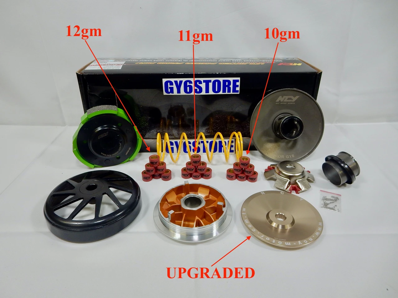 NCY PERFORMANCE SUPER CVT TRANSMISSION KIT FOR SCOOTERS WITH 150cc - 232cc GY6 MOTORS *TYPE 2*