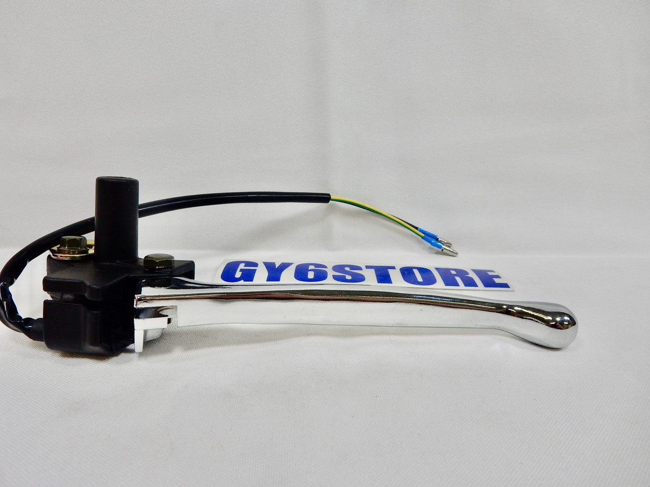 GENIOI 150 フレイムボーイ LEFT SIDE CHROME BRAKE LEVER WITH MICRO BRAKE SWITCH - GY6RACING