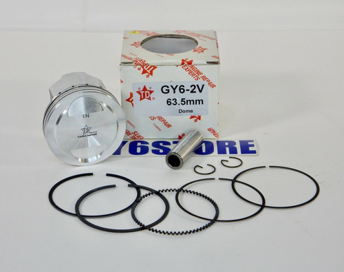 TAIDA PERFORMANCE DOME CAST PISTON & RINGS SET FOR GY6 63.5mm BORE (183cc)