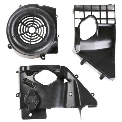 COOLING FAN COVER WITH UPPER AND LOWER SHROUD FOR SCOOTERS WITH 150cc GY6 MOTORS