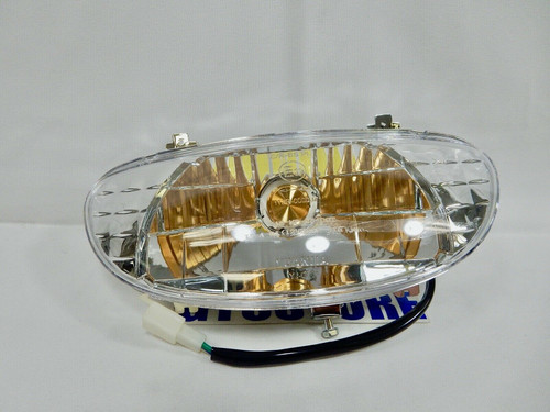 GATOR EXPRESS S3 50cc QMB139 HEADLIGHT ASSEMBLY WITH HARNESS & LED BULB *OEM*