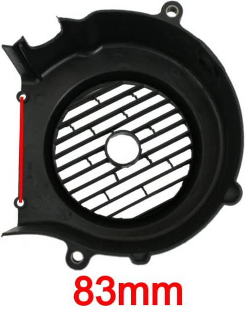 NON EMISSIONS FAN COVER FOR 150cc GY6 MOTORS (63mm) OLD STYLE