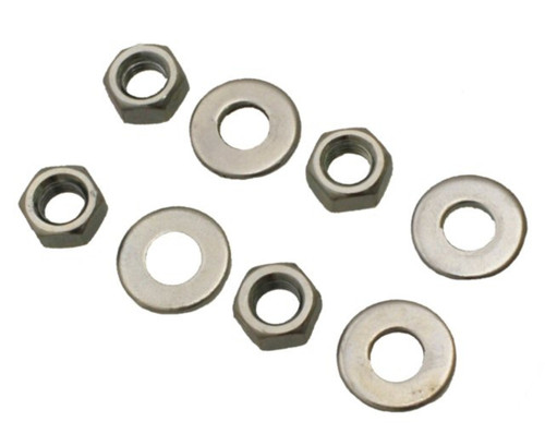 M7 x 1.00 NUTS & WASHERS, SET OF 4 EACH / USED FOR MOUNTING THE CAMSHAFT SEAT