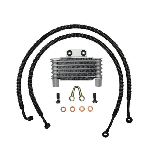 SSP-G OIL COOLER AND LINE KIT FOR GY6 ENGINE CASES THAT ARE DRILLED AND TAPPED