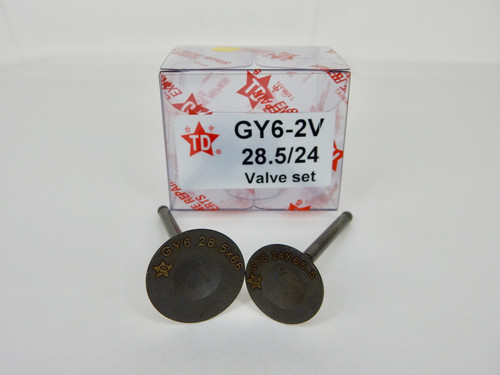 TAIDA GY6 (2V) VALVE SET 28.5mm INTAKE / 24mm EXHAUST *28.5/24*