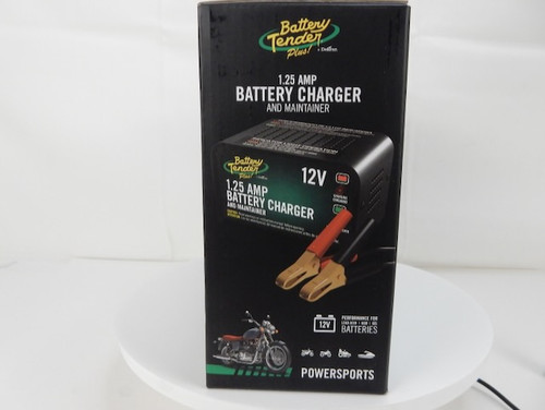 BATTERY TENDER PLUS 12V 1.25 AMP BATTERY CHARGER & MAINTAINER ATV UTV KART BIKE