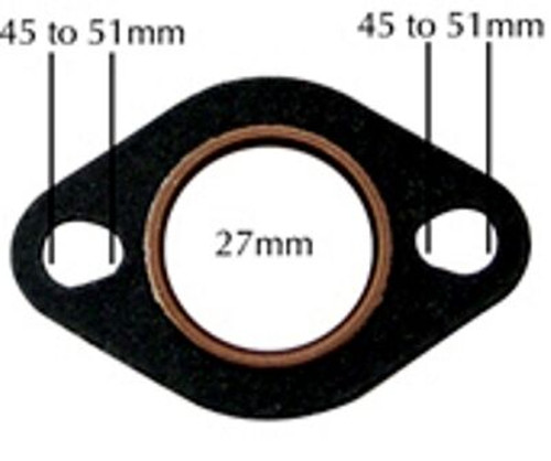 NCY COPPER / FIBER EXHAUST GASKET FOR 150cc GY6 AND 50cc QMB139 MOTORS