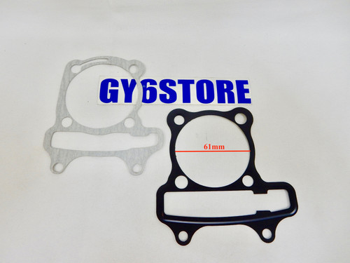 61mm BORE (172cc) GY6 CYLINDER HEAD & CYLINDER BASE GASKET SET  