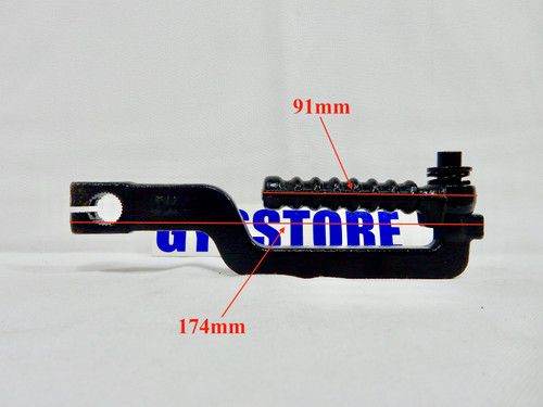 KICK START STARTER LEVER 49cc 50cc QMB139 SCOOTER (TYPE #2 / BLACK) 13mm