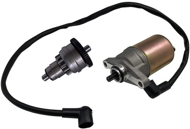 50cc QMB139 STARTER MOTOR & BENDIX - GY6 STORE